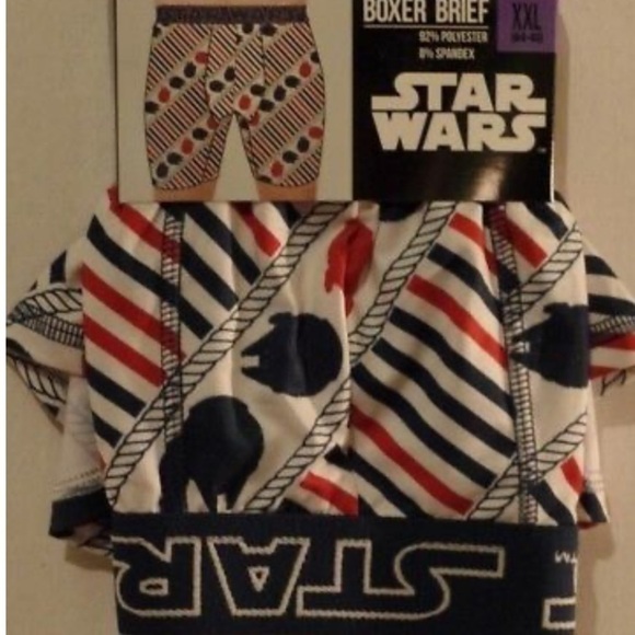 Star Wars Millenium Falcon Blue and Red Boxer Briefs Size Small - Picture 4 of 6